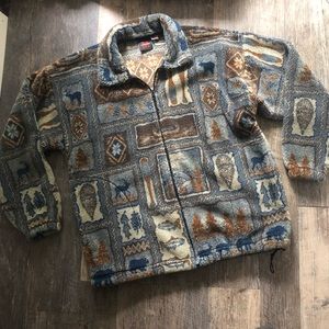 Mazmania | Vintage Fleece Zip Up Jacket